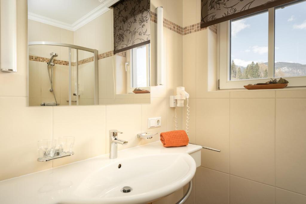 Kúpeľňa v ubytovaní Pension Glitschnerhof