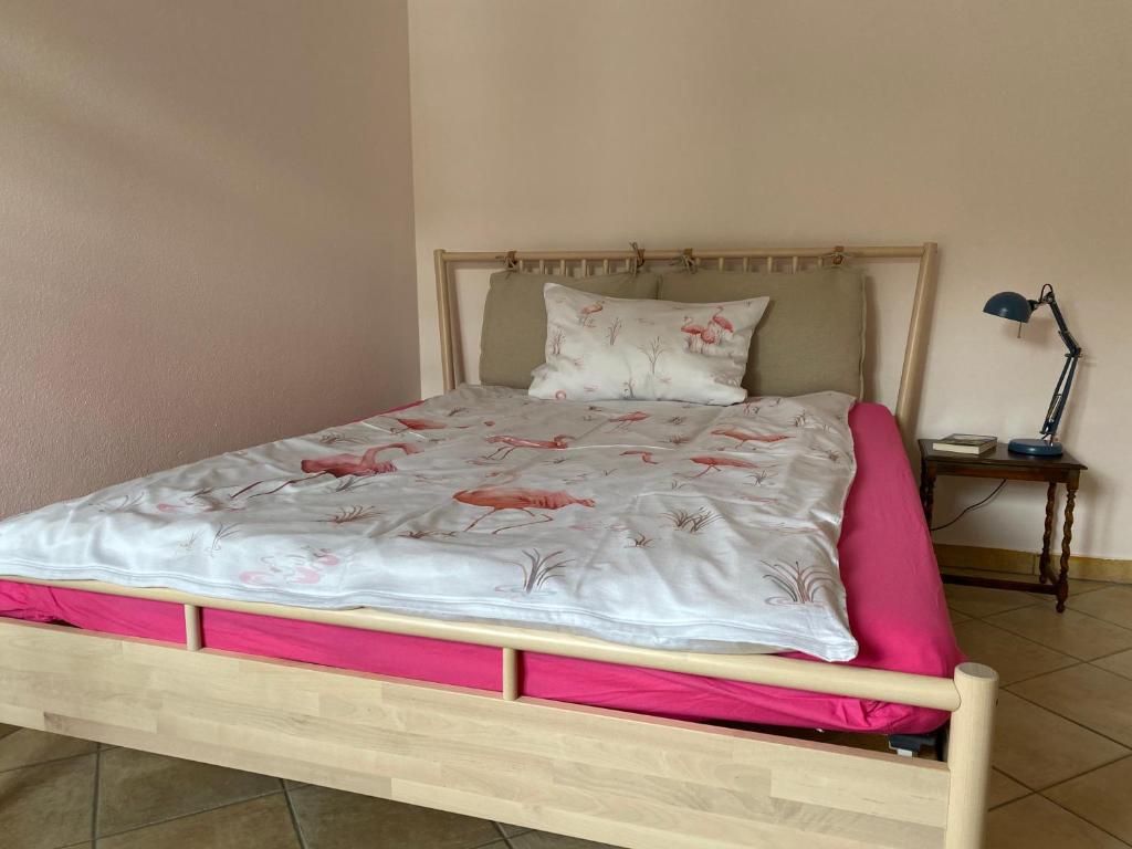 Postel nebo postele na pokoji v ubytování Tauglerei Appartement Bernstein in den Zauberbergen