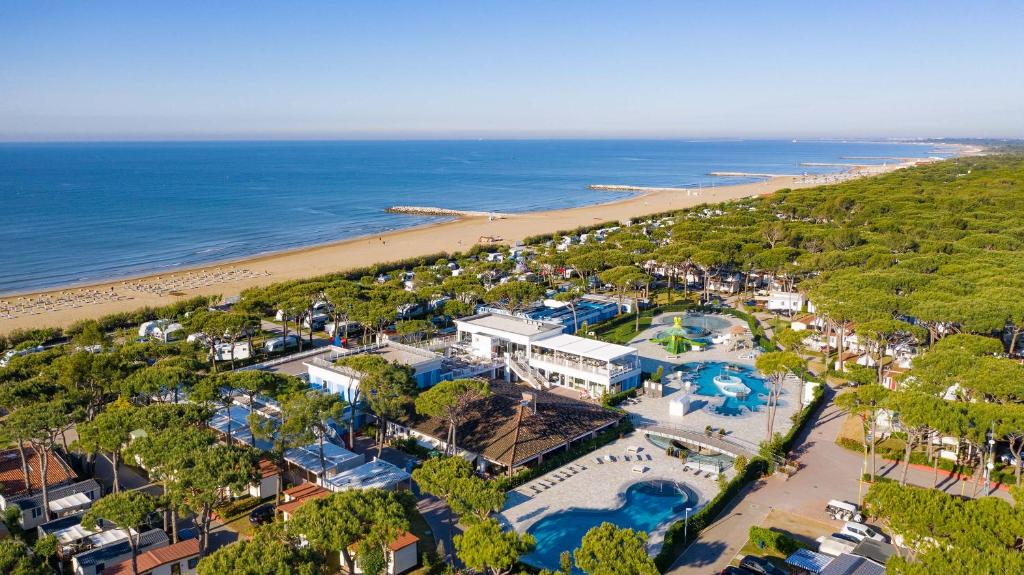 an aerial view of the resort and the beach at Camping Village Cavallino in Cavallino-Treporti