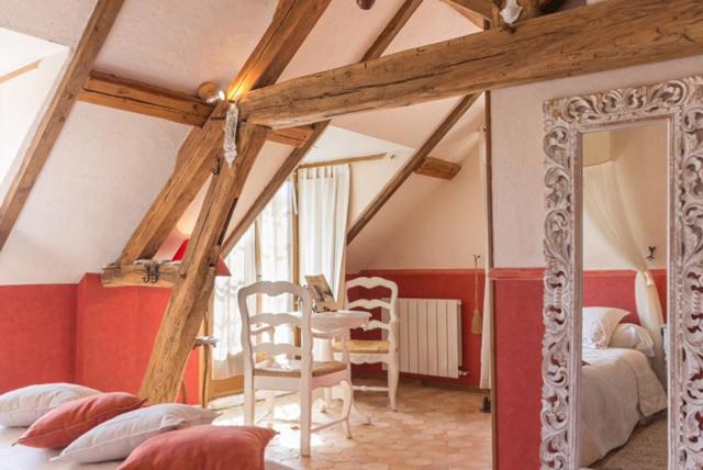 La Vigne du Pont emeletes ágyai egy szobában