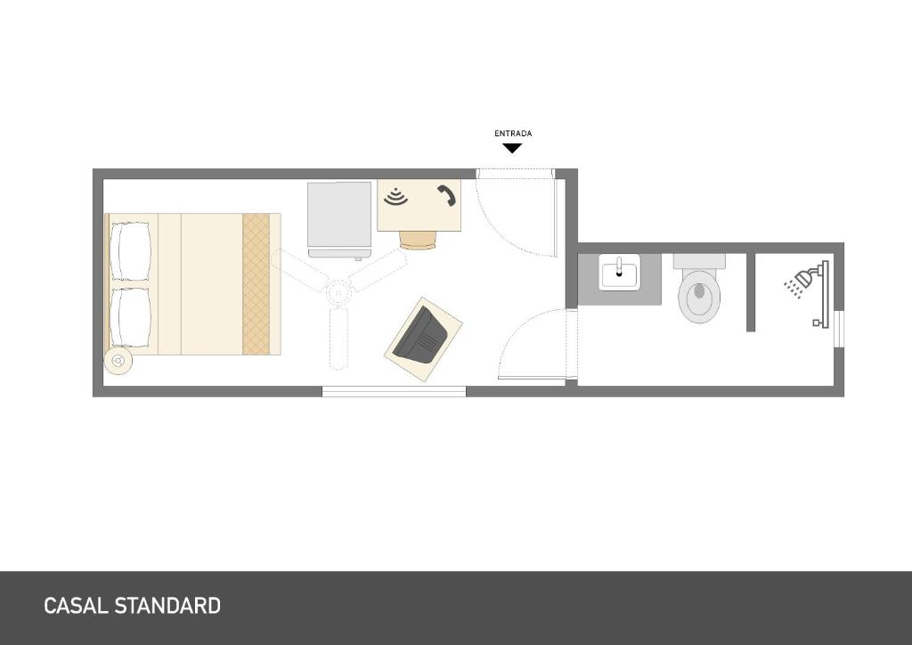 Půdorys ubytování Hotel Rojas All Suite