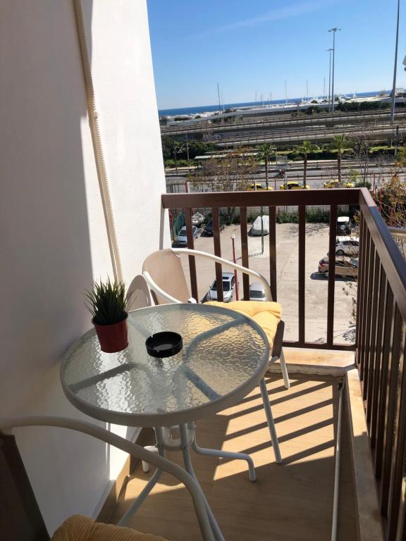 Balkón nebo terasa v ubytování Metropolitan Complex Suite Faliro