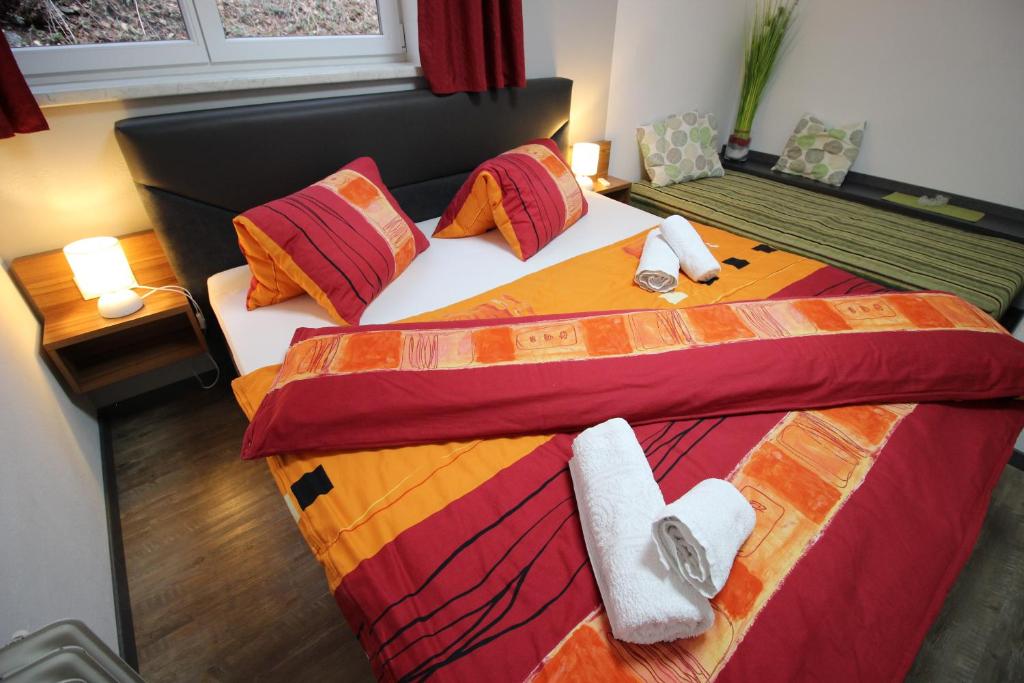 Postel nebo postele na pokoji v ubytování Appartementhaus Lercher
