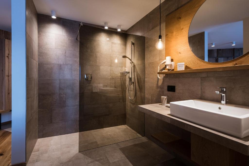 Koupelna v ubytování Hotel Pradat