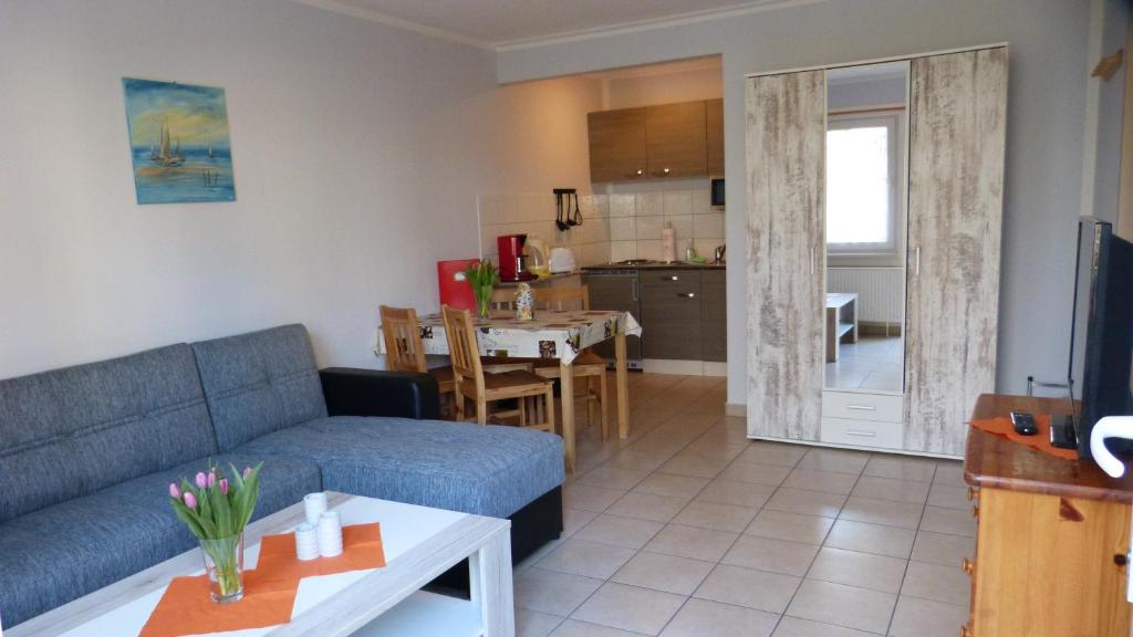 Kuchyň nebo kuchyňský kout v ubytování Bernstein Appartements