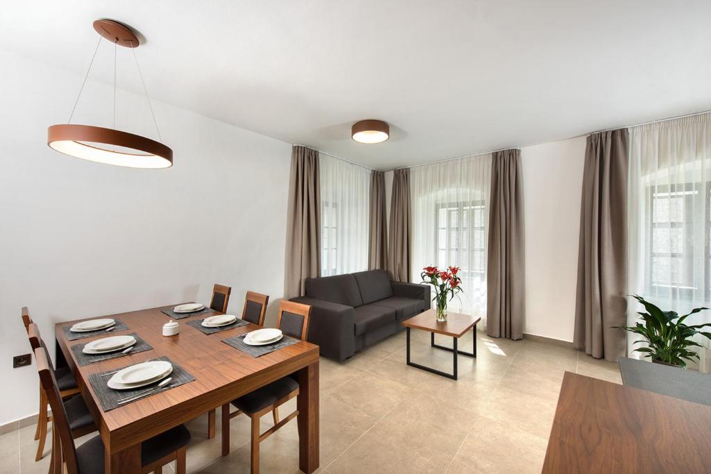 Posezení v ubytování Residence Hluboká