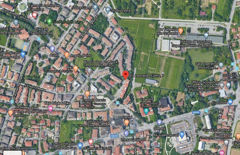 Widok na miasto Padwa z tej kwatery prywatnej