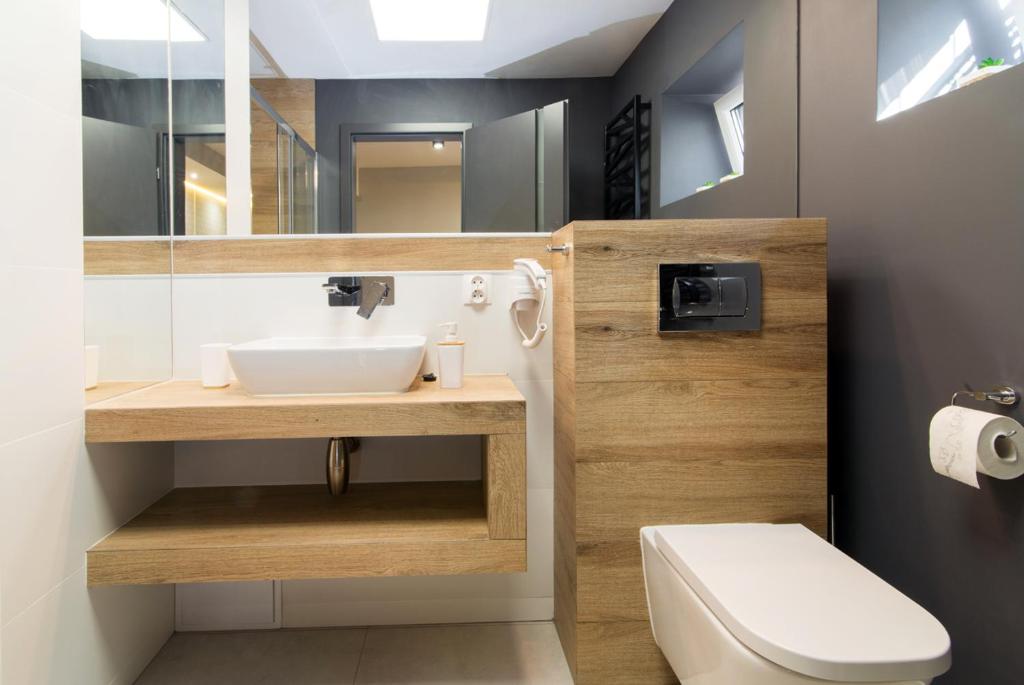 Kúpeľňa v ubytovaní Apartament Przytulny