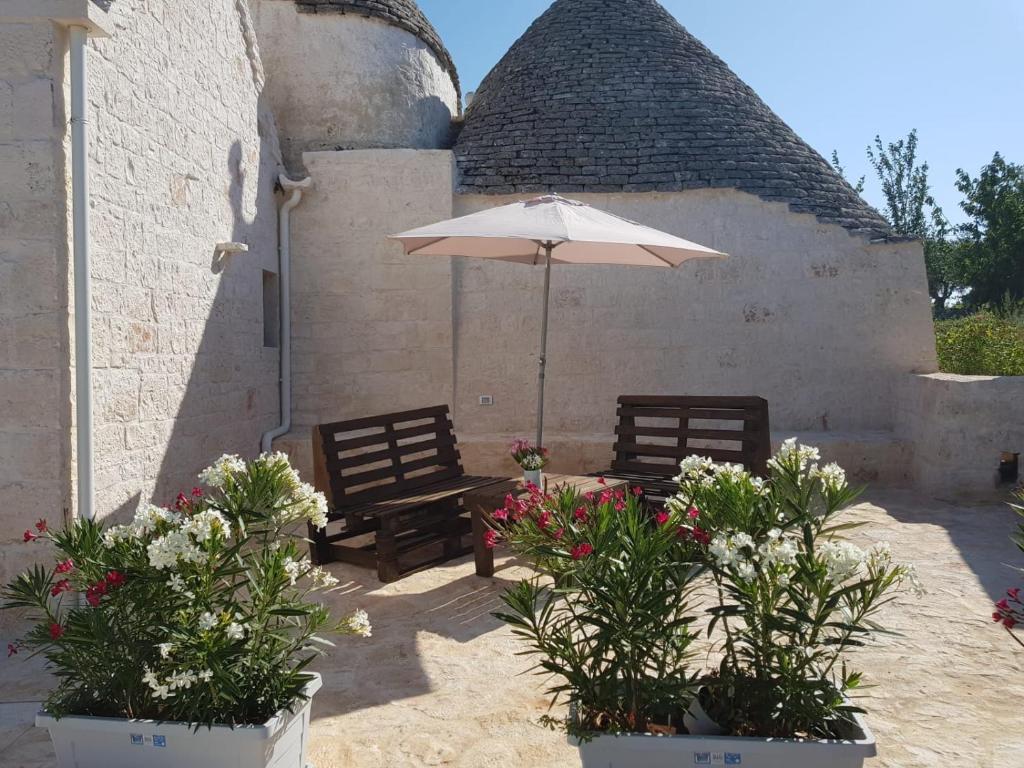 Zahrada ubytování Trulli stett