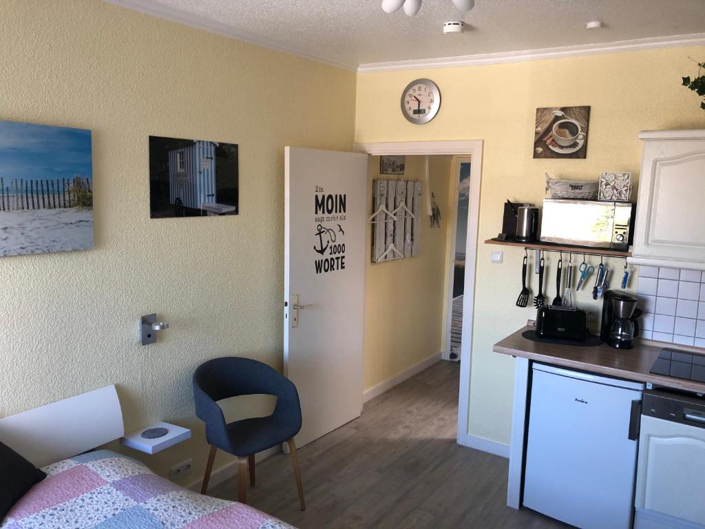 Kuchyň nebo kuchyňský kout v ubytování Haus Solymar App. 59