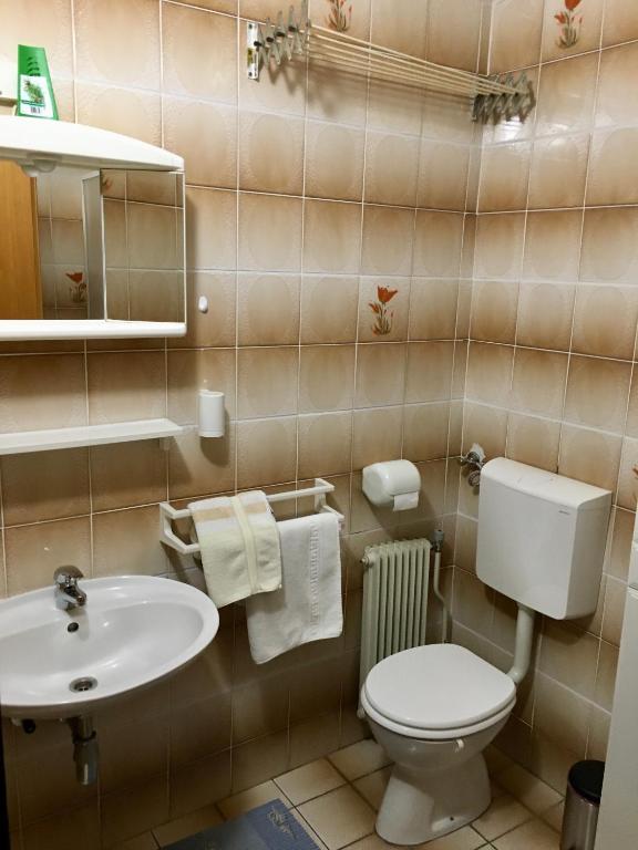 Koupelna v ubytování Guest House Atelšek