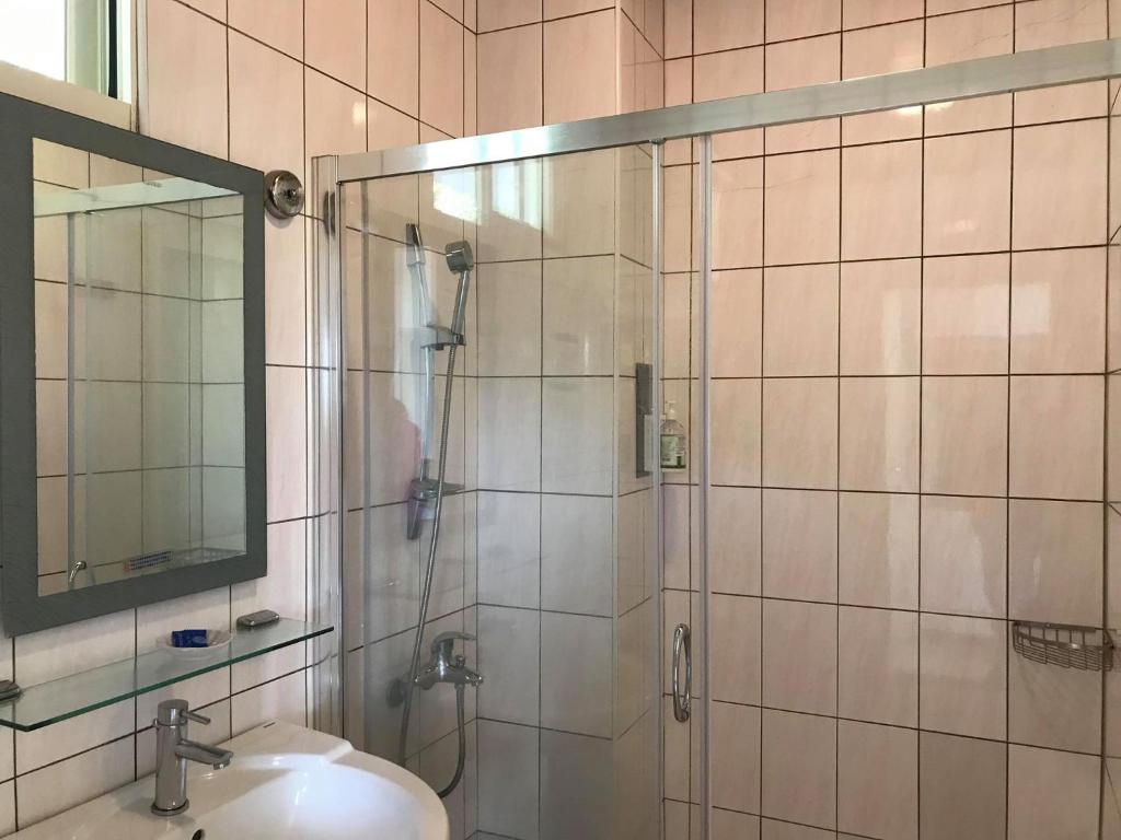 Koupelna v ubytování Star Villa
