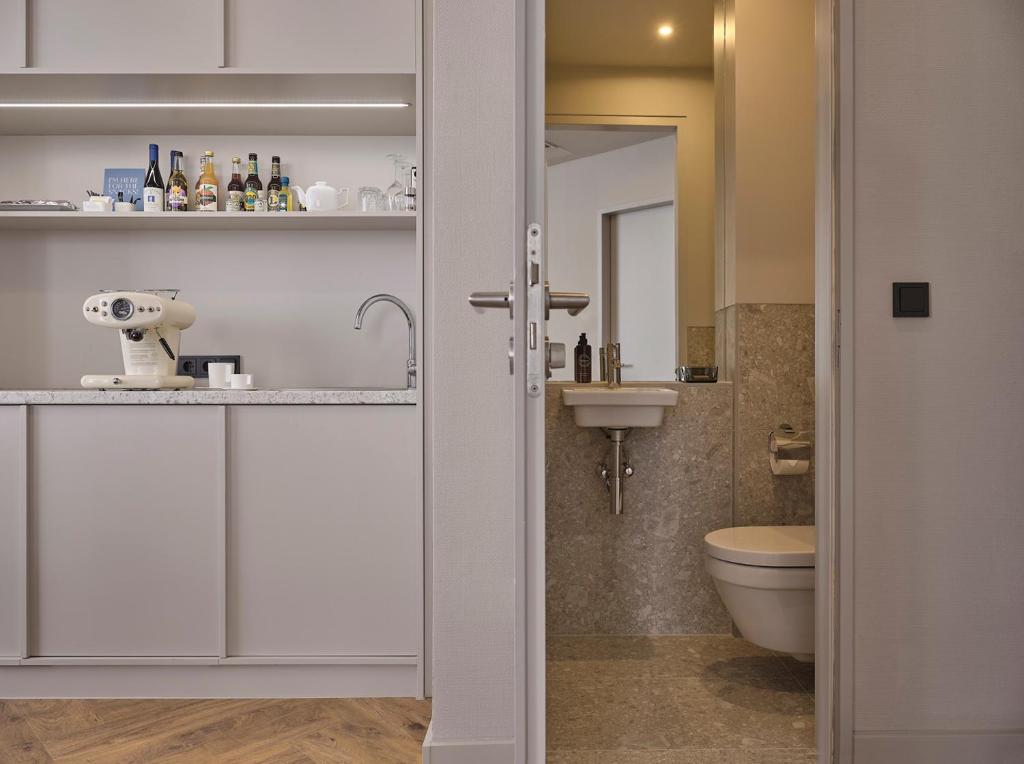 Koupelna v ubytování Classik Hotel Alexander Plaza