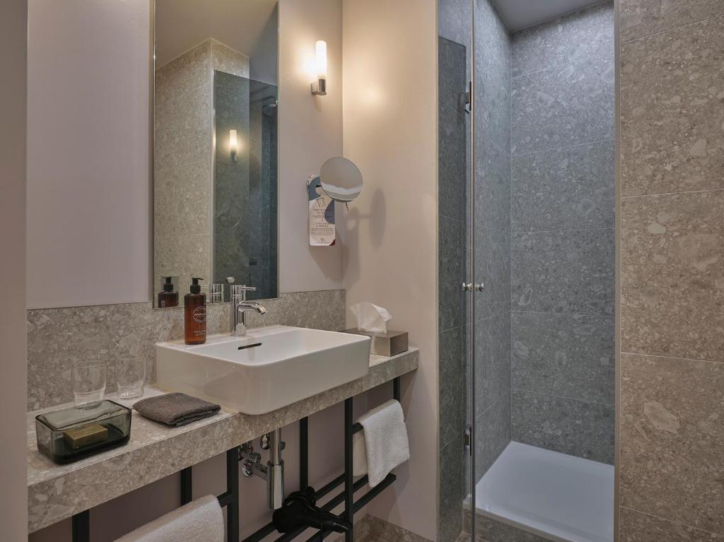 Koupelna v ubytování Classik Hotel Alexander Plaza