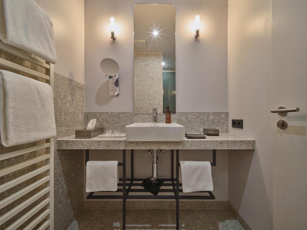 Koupelna v ubytování Classik Hotel Alexander Plaza