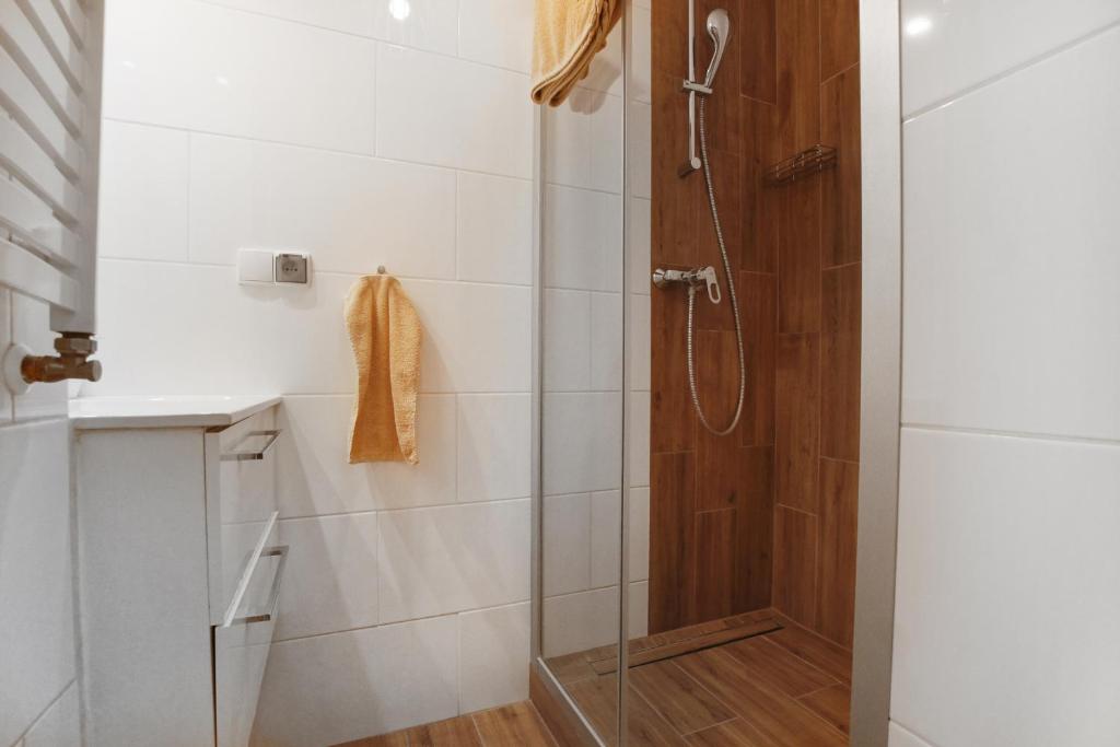 Kúpeľňa v ubytovaní Duarte Apartamenty