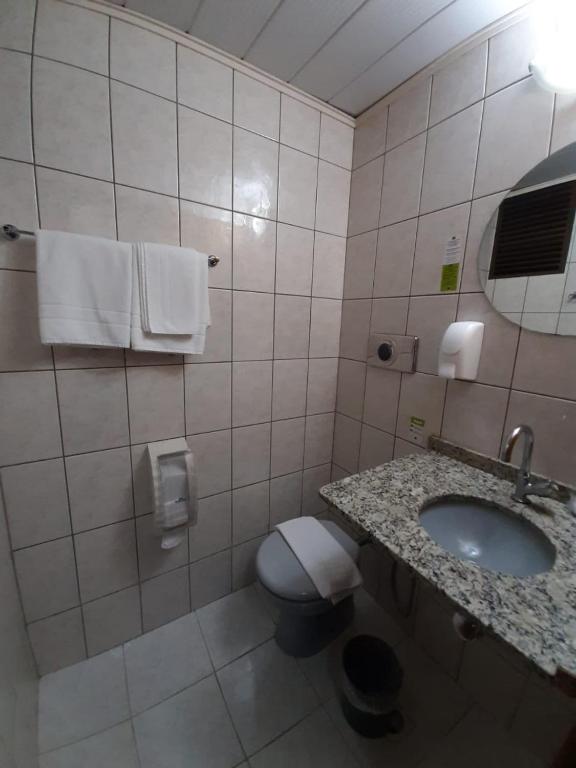 Koupelna v ubytování Hotel Londri Star