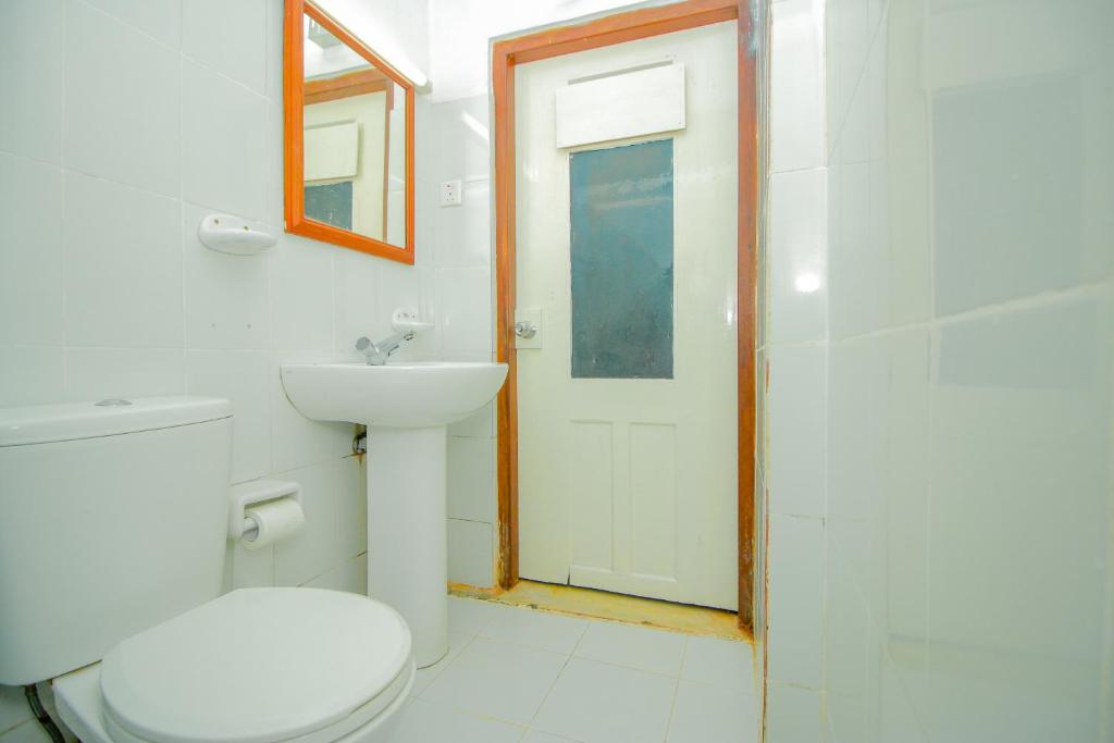 Koupelna v ubytování Hotel Nawathana