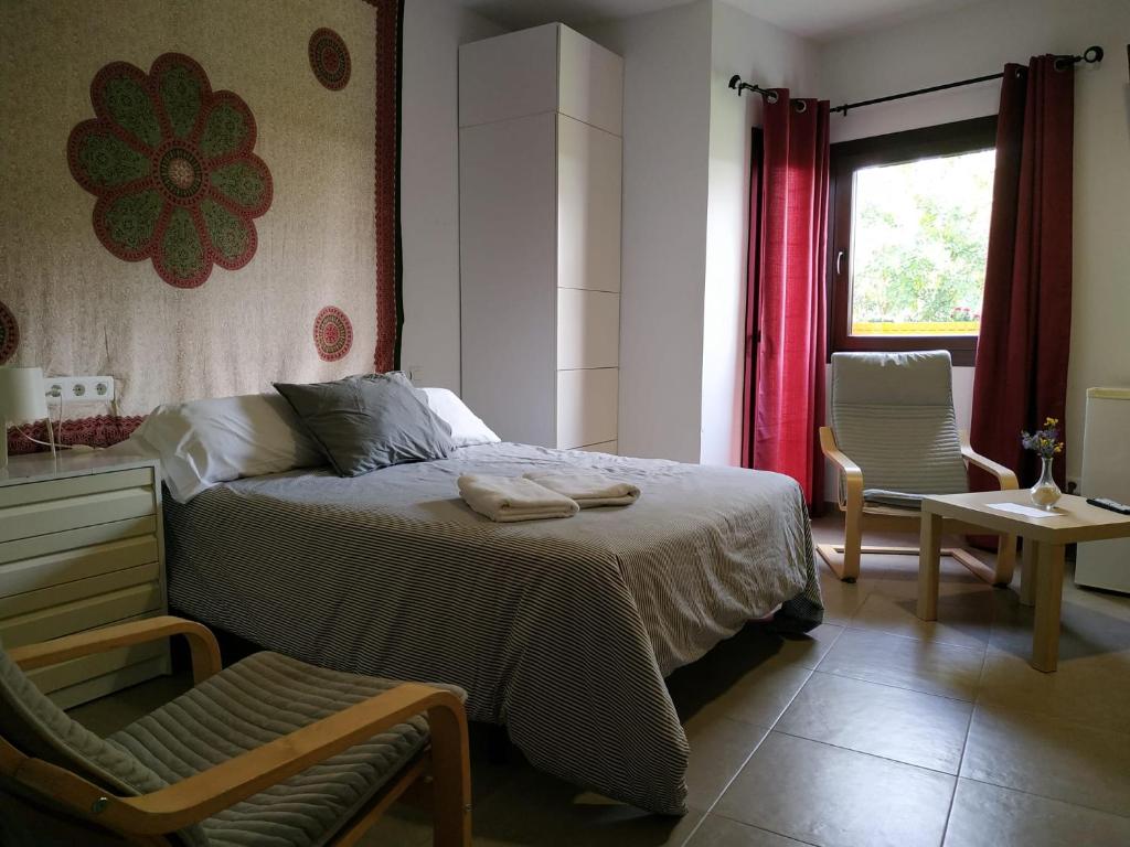Cama o camas de una habitación en Centro de Naturaleza Cañada Verde "El Parque de Naturaleza con mas experiencias de Andalucía""