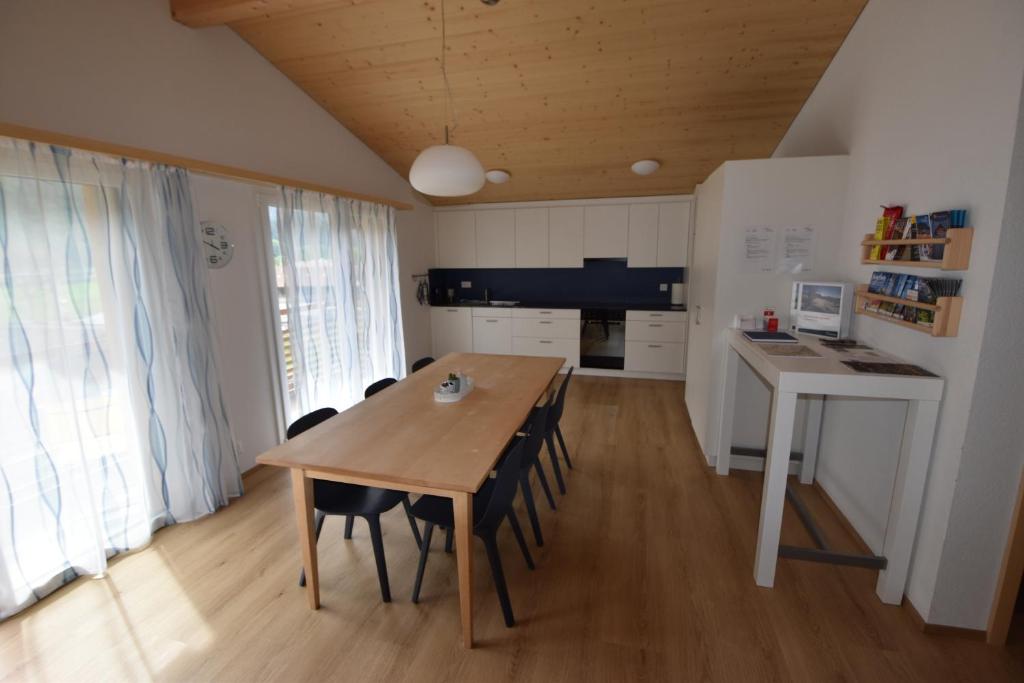 Kuchyň nebo kuchyňský kout v ubytování Ferienwohnung Gemeindematte