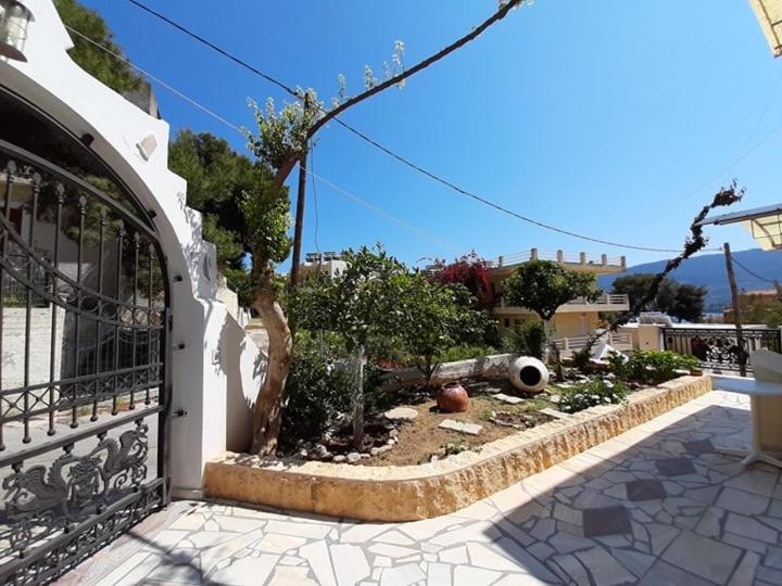 A garden outside NEFELI apartments