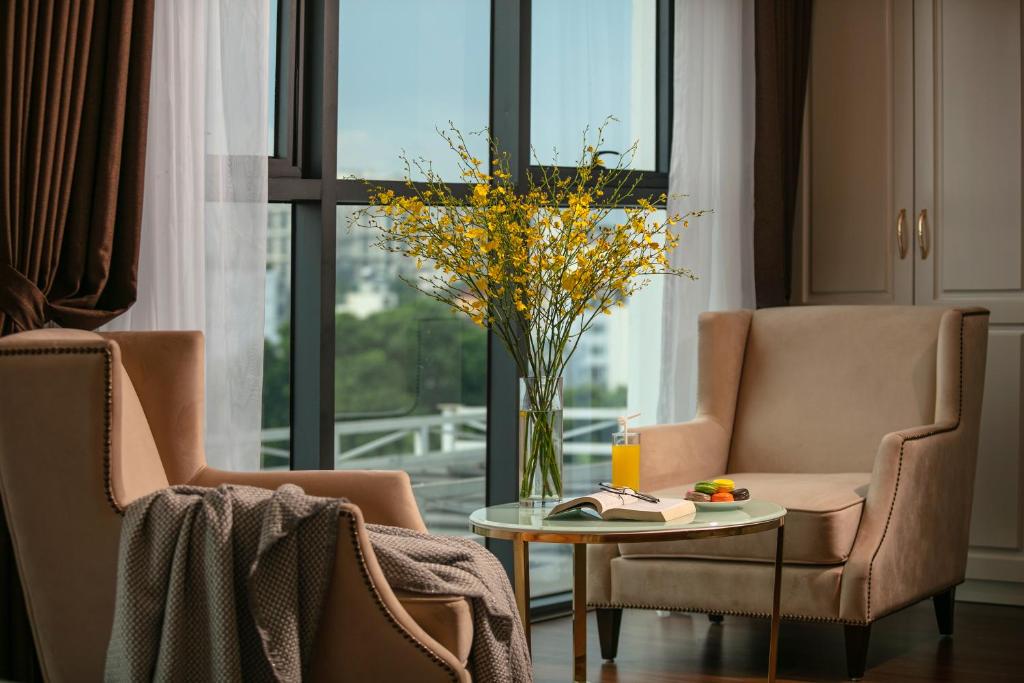 Posezení v ubytování Adonis Hotel