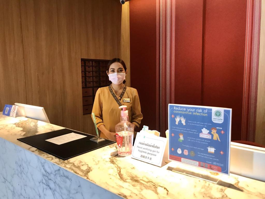 Os funcionários de Wiang Inn Hotel