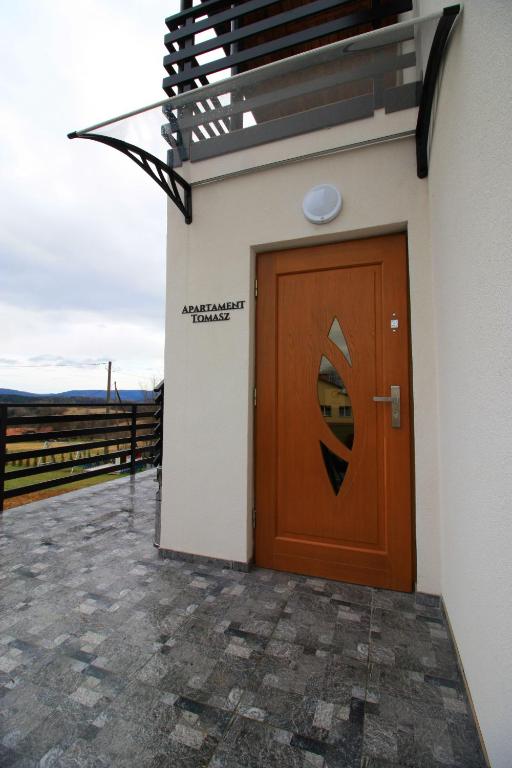 Balkón alebo terasa v ubytovaní Apartamenty Bieszczady