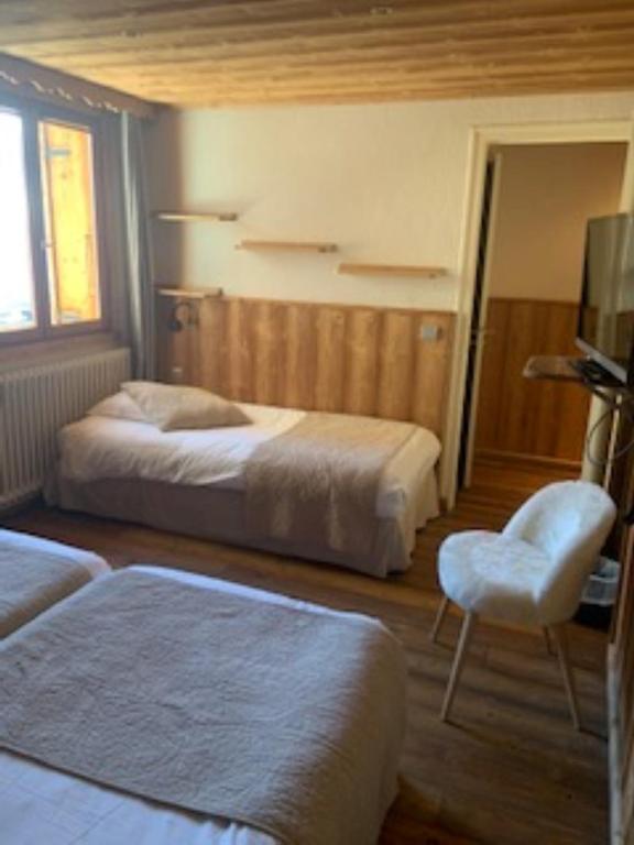 Postel nebo postele na pokoji v ubytování Alp'azur