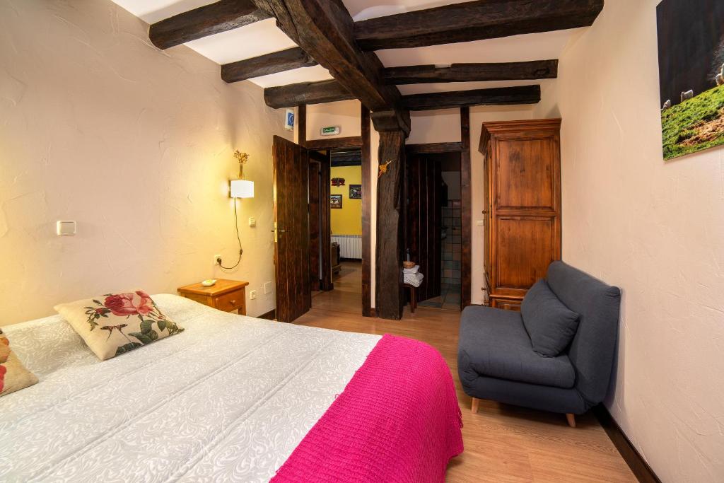 Postel nebo postele na pokoji v ubytování Posada Elbete