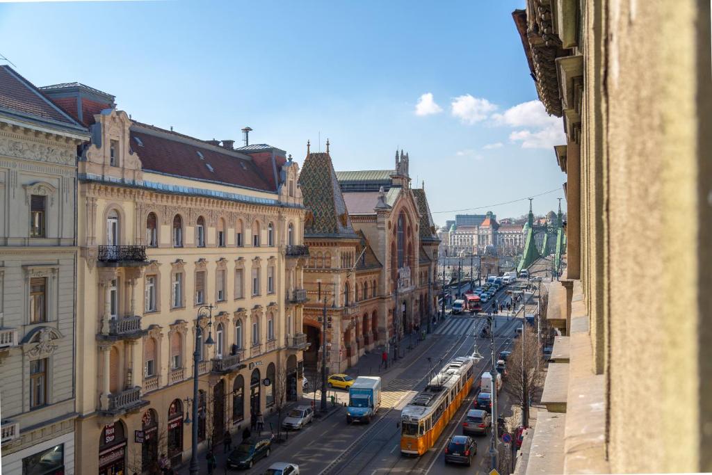 Výhľad na mesto Budapešť alebo výhľad na mesto priamo z apartmánu
