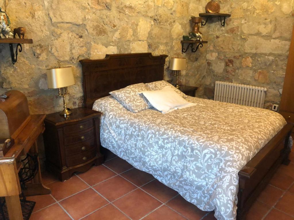 Postel nebo postele na pokoji v ubytování Casa Rural "Rincón del Edén"