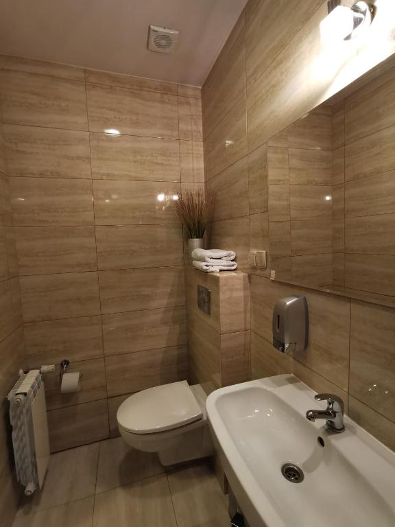 Kúpeľňa v ubytovaní Noclegi Pod Borem