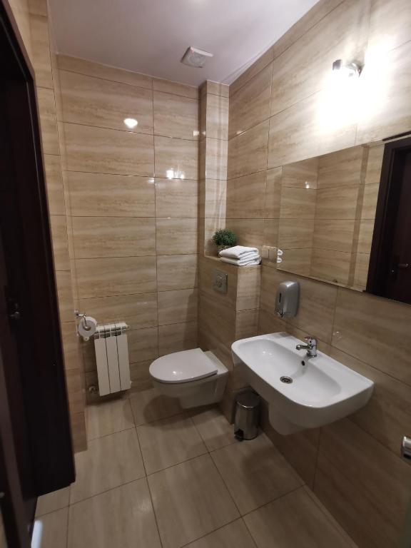 Kúpeľňa v ubytovaní Noclegi Pod Borem