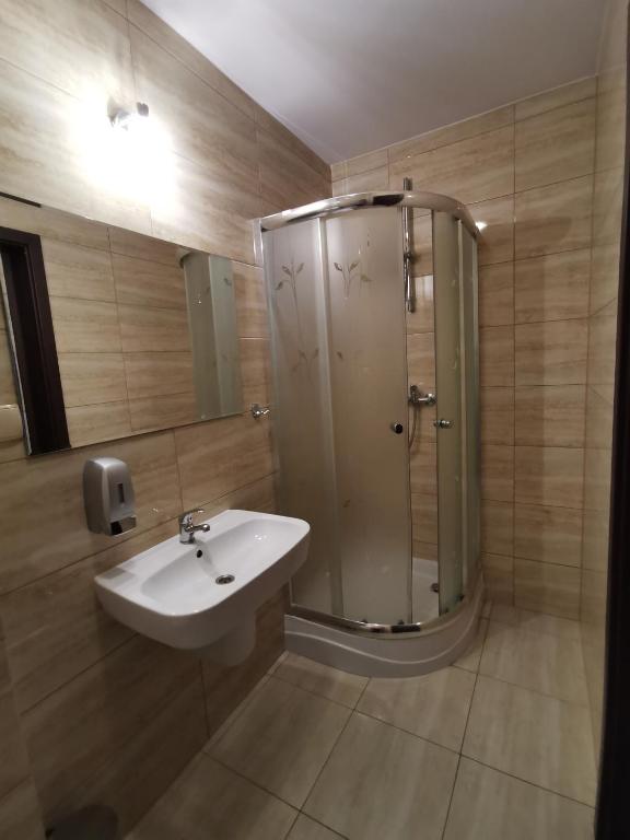 Kúpeľňa v ubytovaní Noclegi Pod Borem
