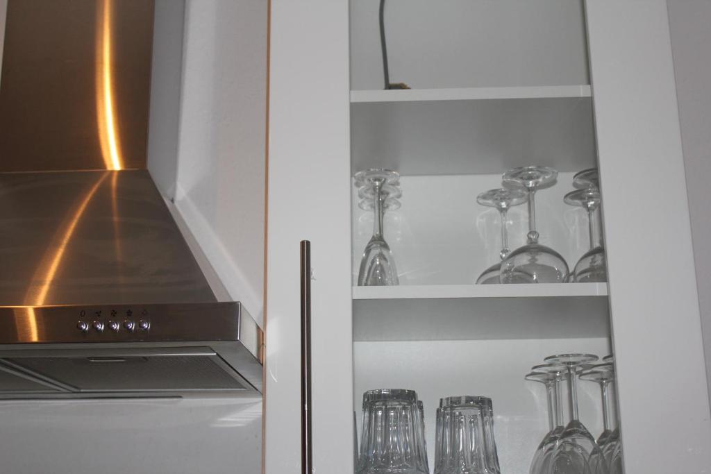 Kuchyň nebo kuchyňský kout v ubytování Apartment Simone