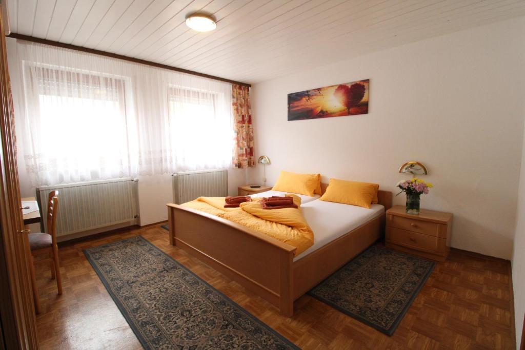 Postel nebo postele na pokoji v ubytování Zur Auszeit