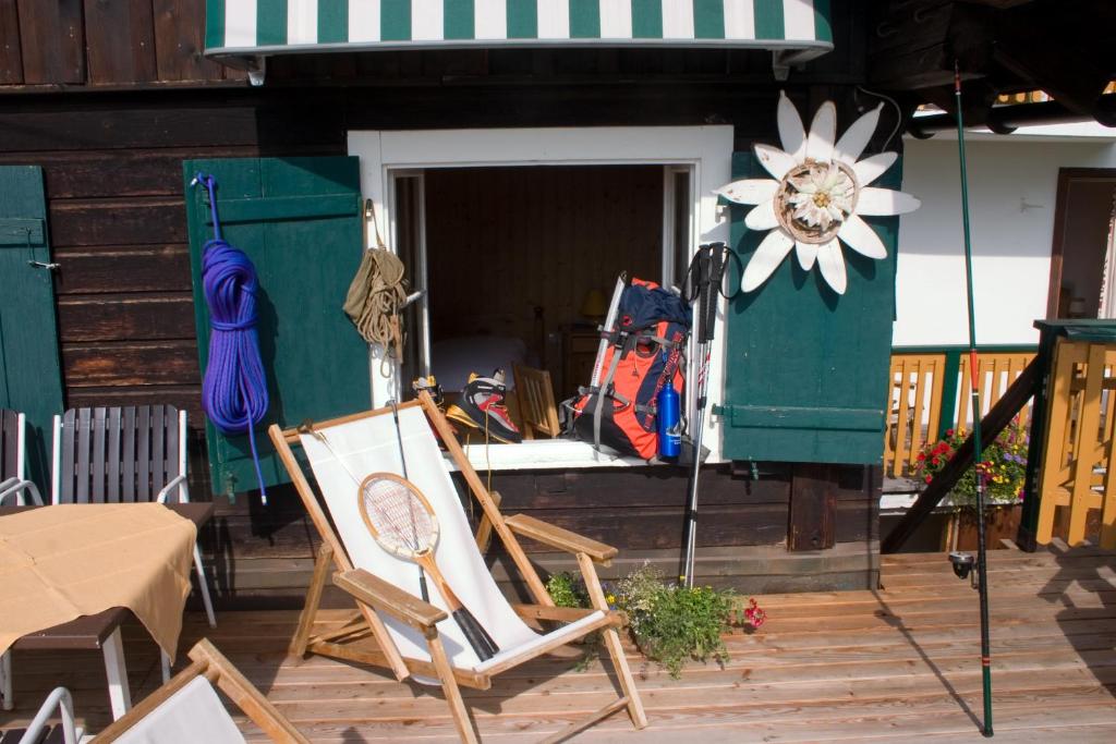 Balkón nebo terasa v ubytování Almhütte & Skihütte Kohlerhaus