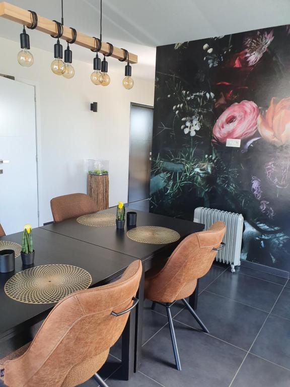 Posezení v ubytování B&B Kanegem Onverbloemd