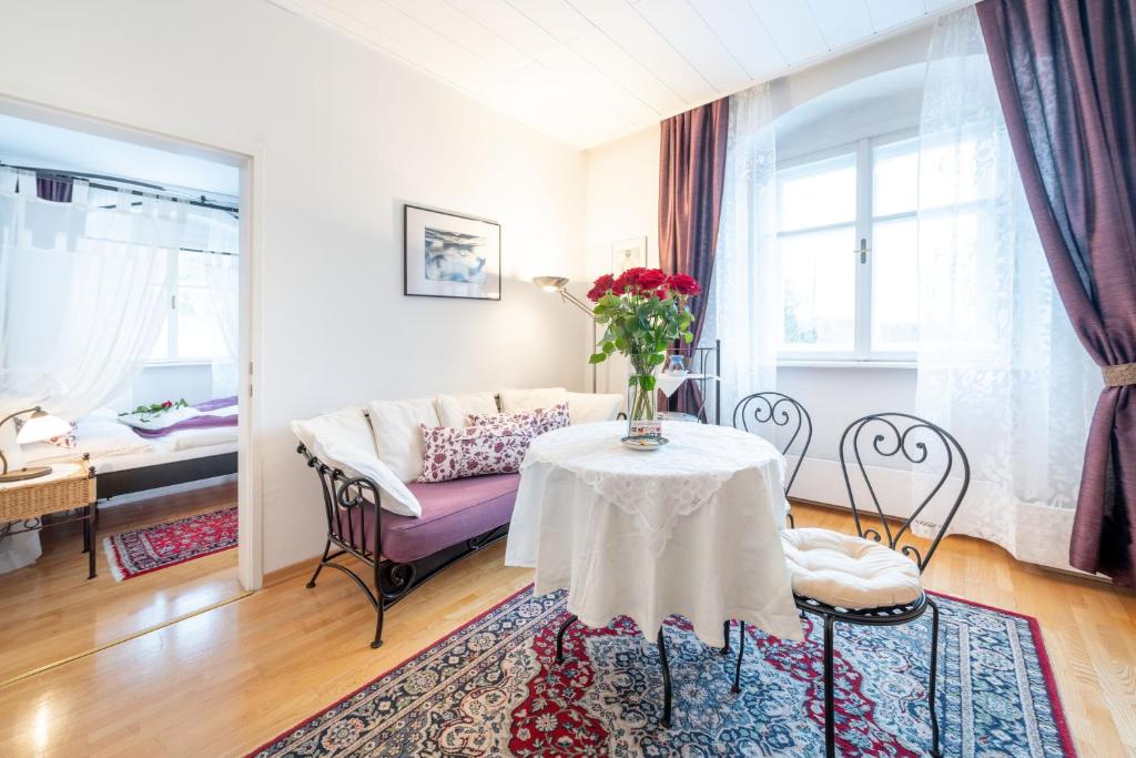 Posezení v ubytování Schlosshotel Rosenau Superior