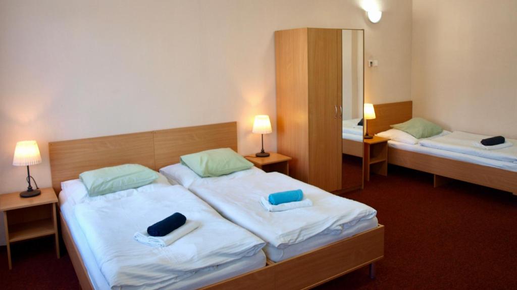 Postel nebo postele na pokoji v ubytování Pension Village