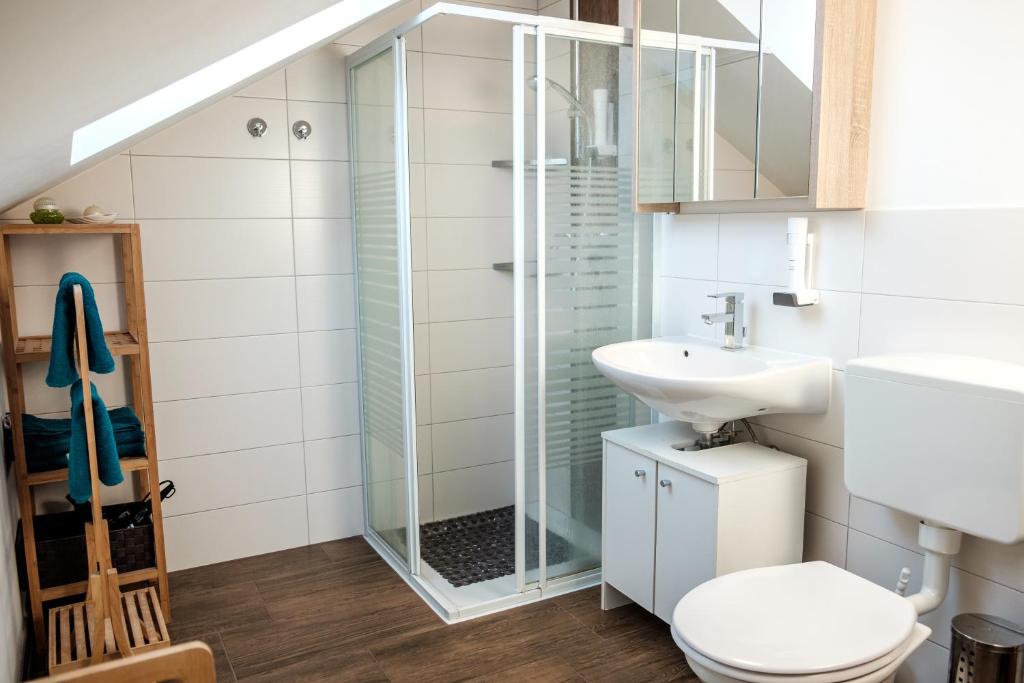 Koupelna v ubytování Gästehaus Ranftl