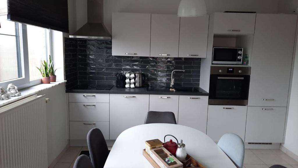 Kuchyň nebo kuchyňský kout v ubytování Apartment Nathalie