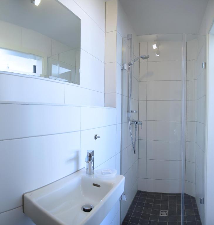 Koupelna v ubytování Boardinghouse Jungwirth-Wohnzeit