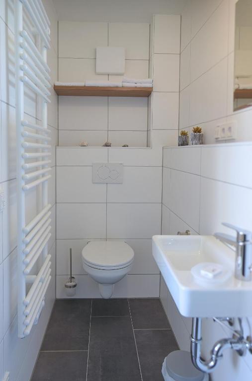 Koupelna v ubytování Boardinghouse Jungwirth-Wohnzeit