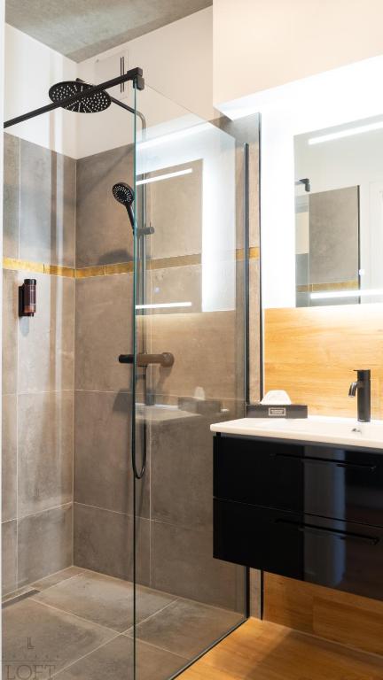 Koupelna v ubytování LÜTTES LOFT Boutique Hotel