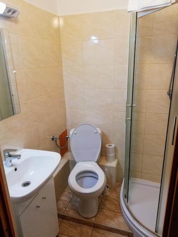 Kúpeľňa v ubytovaní Lótuszvirág Vendégház