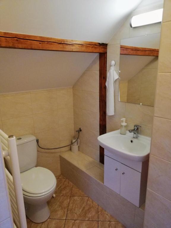 Kúpeľňa v ubytovaní Lótuszvirág Vendégház