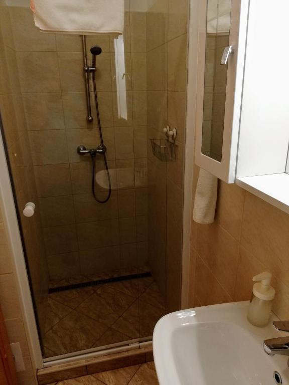 Kúpeľňa v ubytovaní Lótuszvirág Vendégház
