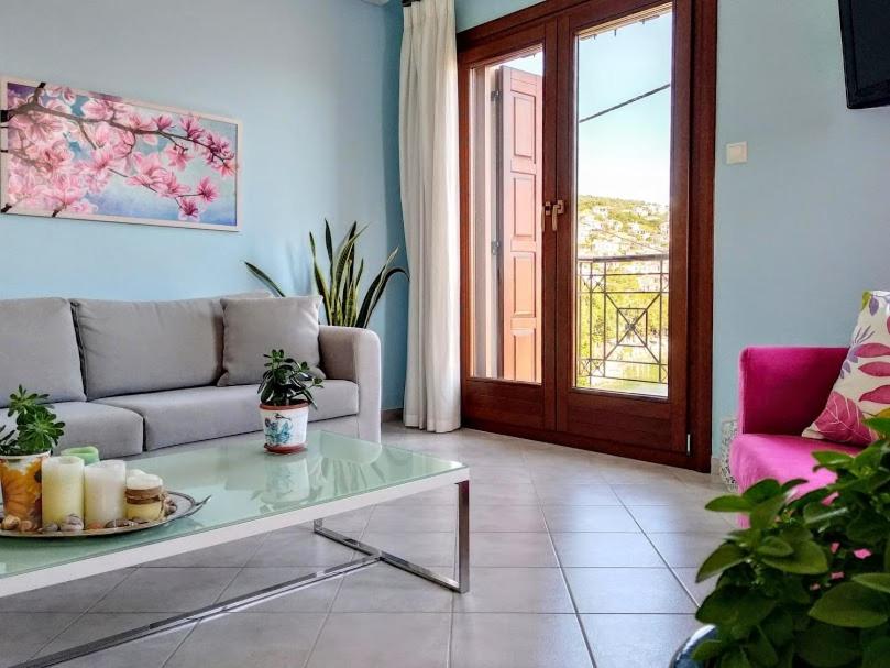 Posezení v ubytování Pelion Seaside Luxury House